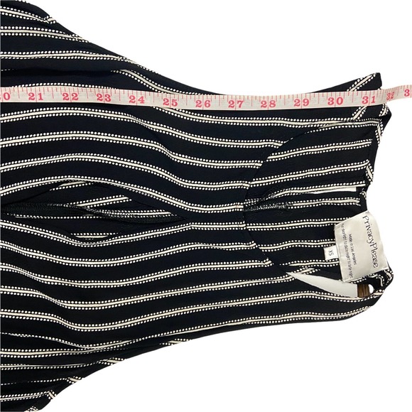 Privacy Please Lexington XS Swing Dress Black & White Stripe Size X-Small - Picture 9 of 12